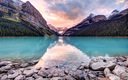 Lake and mountains in Alberta