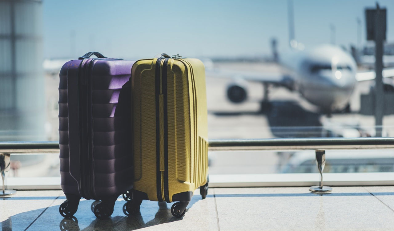 Suitcases at airport