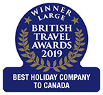 2018 - Gold Best Holiday Company to Canada (Large)