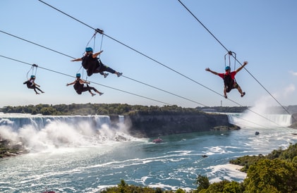 ziplining over niagara falls