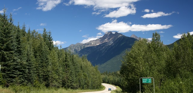 Icefields Parkway in the Rockies