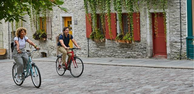 Cycling in Old Québec City